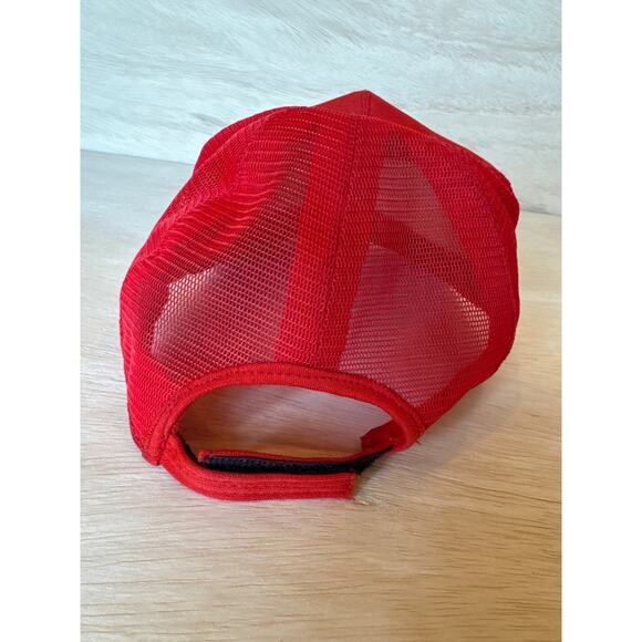 Vintage Eagles Band Red A-Frame USA Made Trucker Hat - Picture 4 of 7